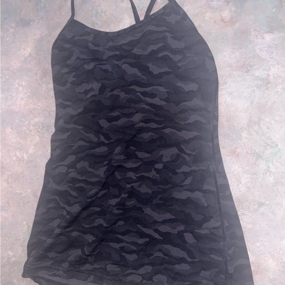Lululemon Black Camouflage Tank Top - Picture 1 of 3